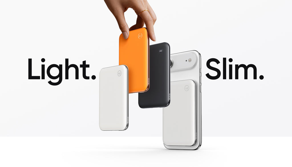 Ultra-Thin Meta Air Power Bank, 5000mAh MagSafe Wireless, Flight Approval, 2026 Red DOTT Winning Design